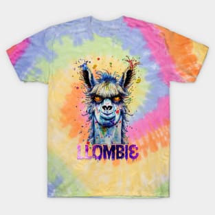 Llombie Zombie fun Halloween design T-Shirt